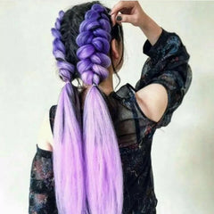 Multicolor Ombre Synthetic Hair Braiding Extensions