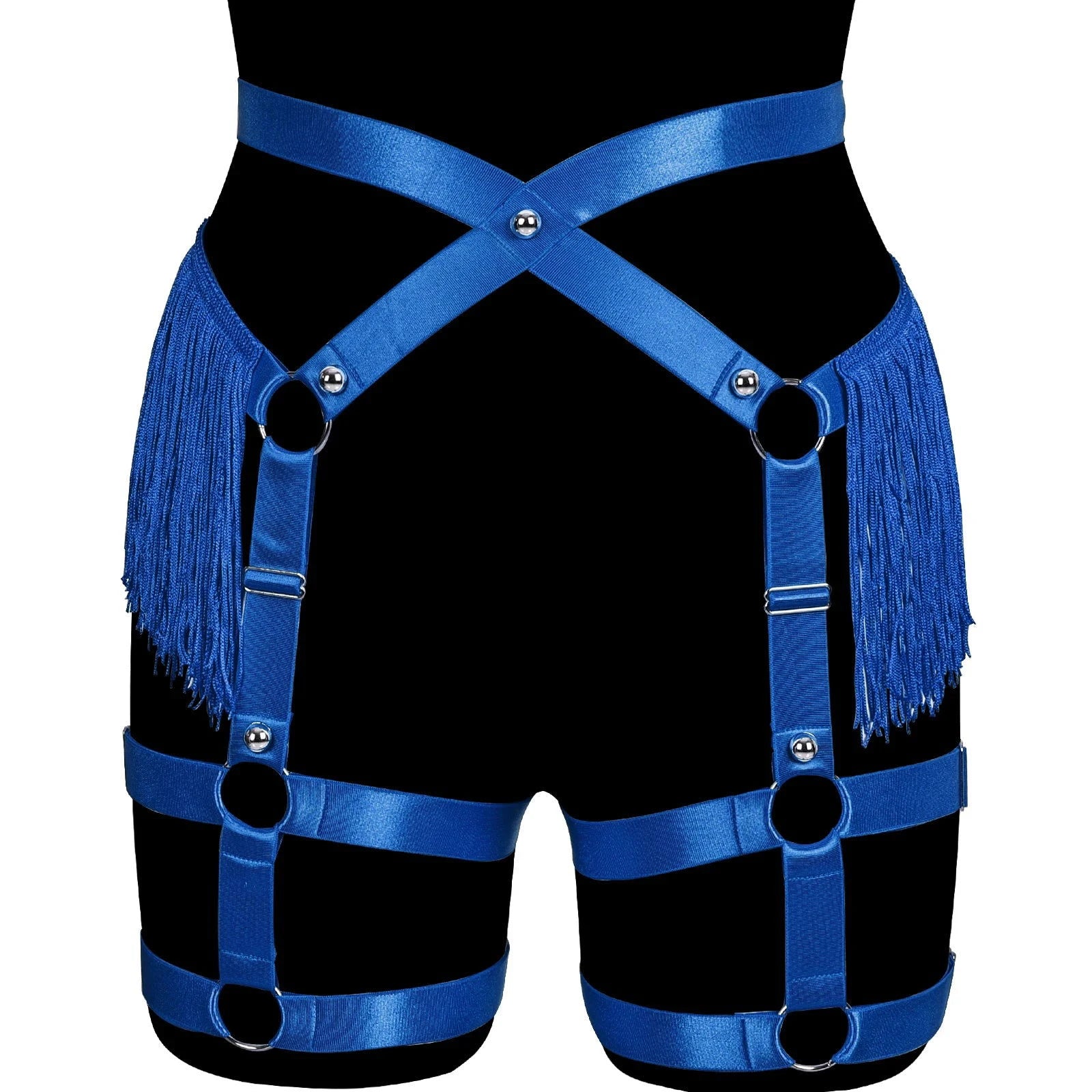 Always Strapped Festival Harness Garter Belt with Fringe - Ra The Boutique