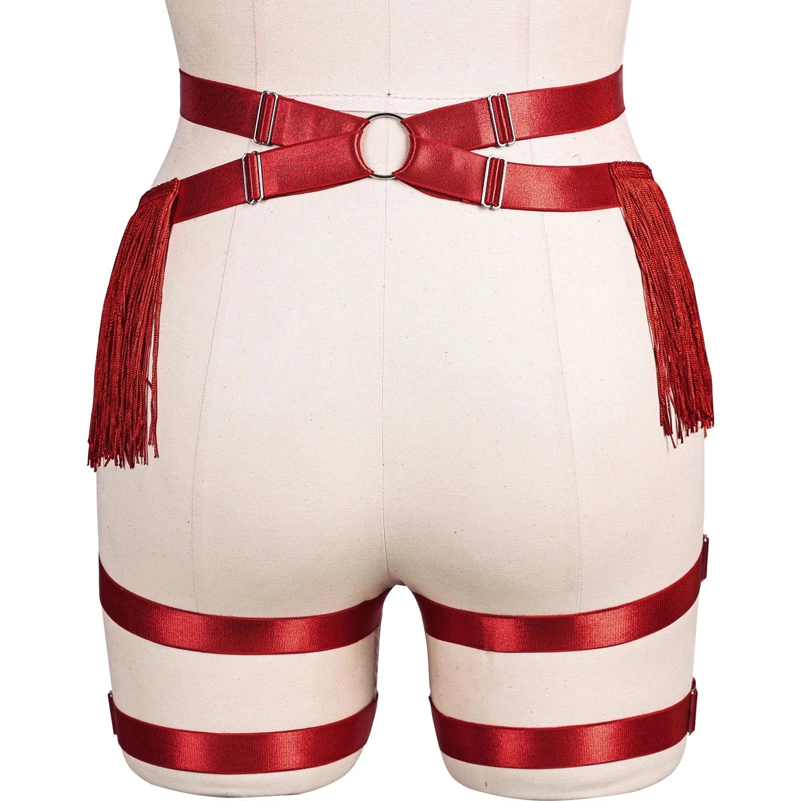 Always Strapped Festival Harness Garter Belt with Fringe - Ra The Boutique