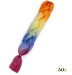 Multicolor Ombre Synthetic Hair Braiding Extensions - Ra The Boutique -  - #tag1# - #tag2#