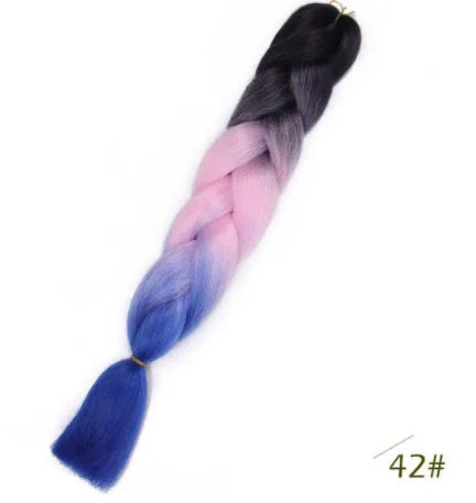Multicolor Ombre Synthetic Hair Braiding Extensions - Ra The Boutique -  - #tag1# - #tag2#