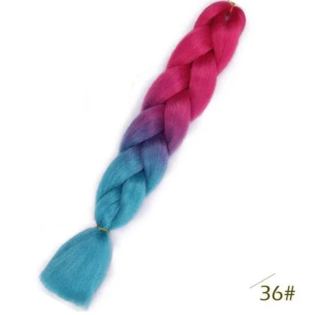 Multicolor Ombre Synthetic Hair Braiding Extensions - Ra The Boutique -  - #tag1# - #tag2#
