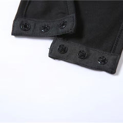 Black Mesh Turtleneck Bodysuit – Sexy Form-Fitting Design, Snap Closure & Thumb Straps - waiting on photos - Ra The Boutique - 
