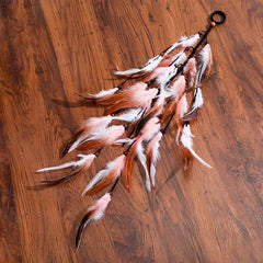 Boho Multi Feather Ponytail Headband Hair Accessory - Ra The Boutique