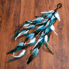 Boho Multi Feather Ponytail Headband Hair Accessory - Ra The Boutique