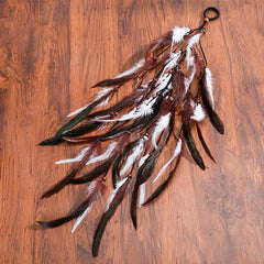 Boho Multi Feather Ponytail Headband Hair Accessory - Ra The Boutique
