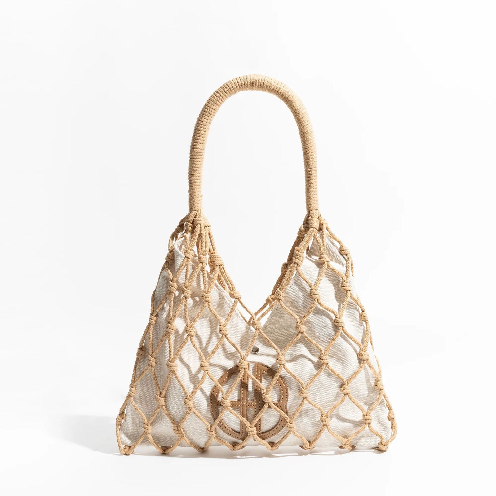 Canvas and Cotton Rope Knot Bag - Ra The Boutique