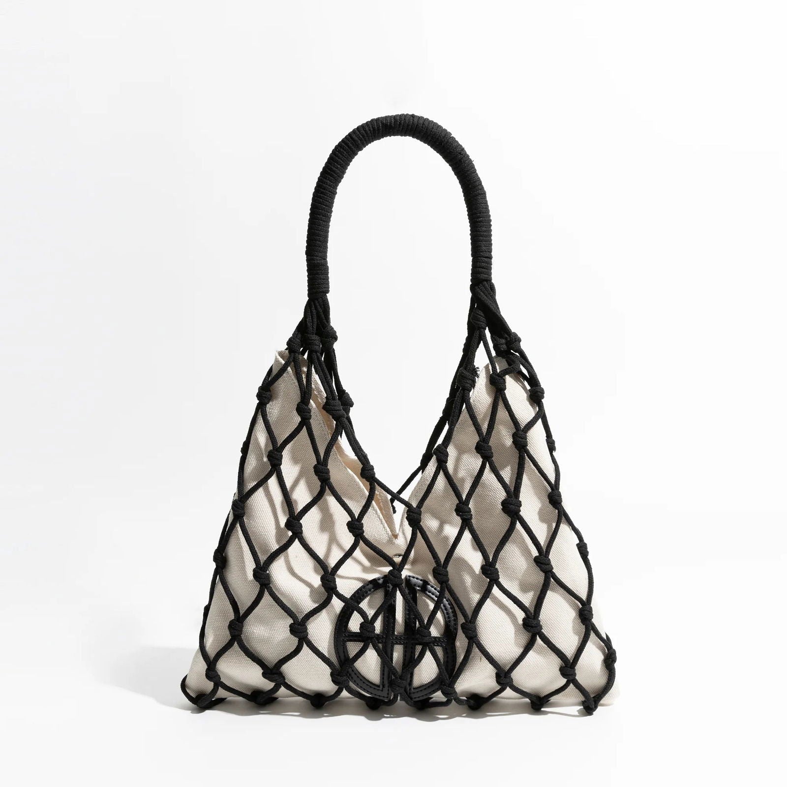 Canvas and Cotton Rope Knot Bag - Ra The Boutique