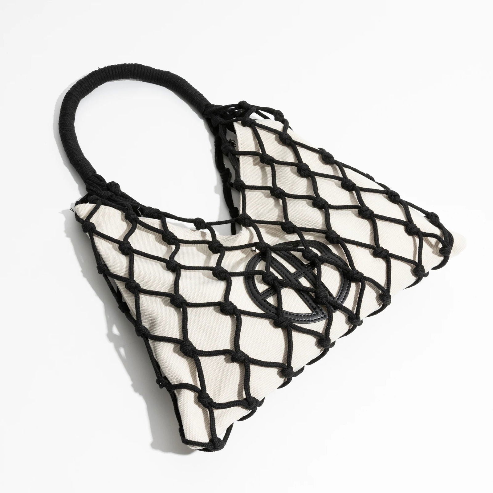 Canvas and Cotton Rope Knot Bag - Ra The Boutique