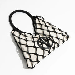 Canvas and Cotton Rope Knot Bag - Ra The Boutique