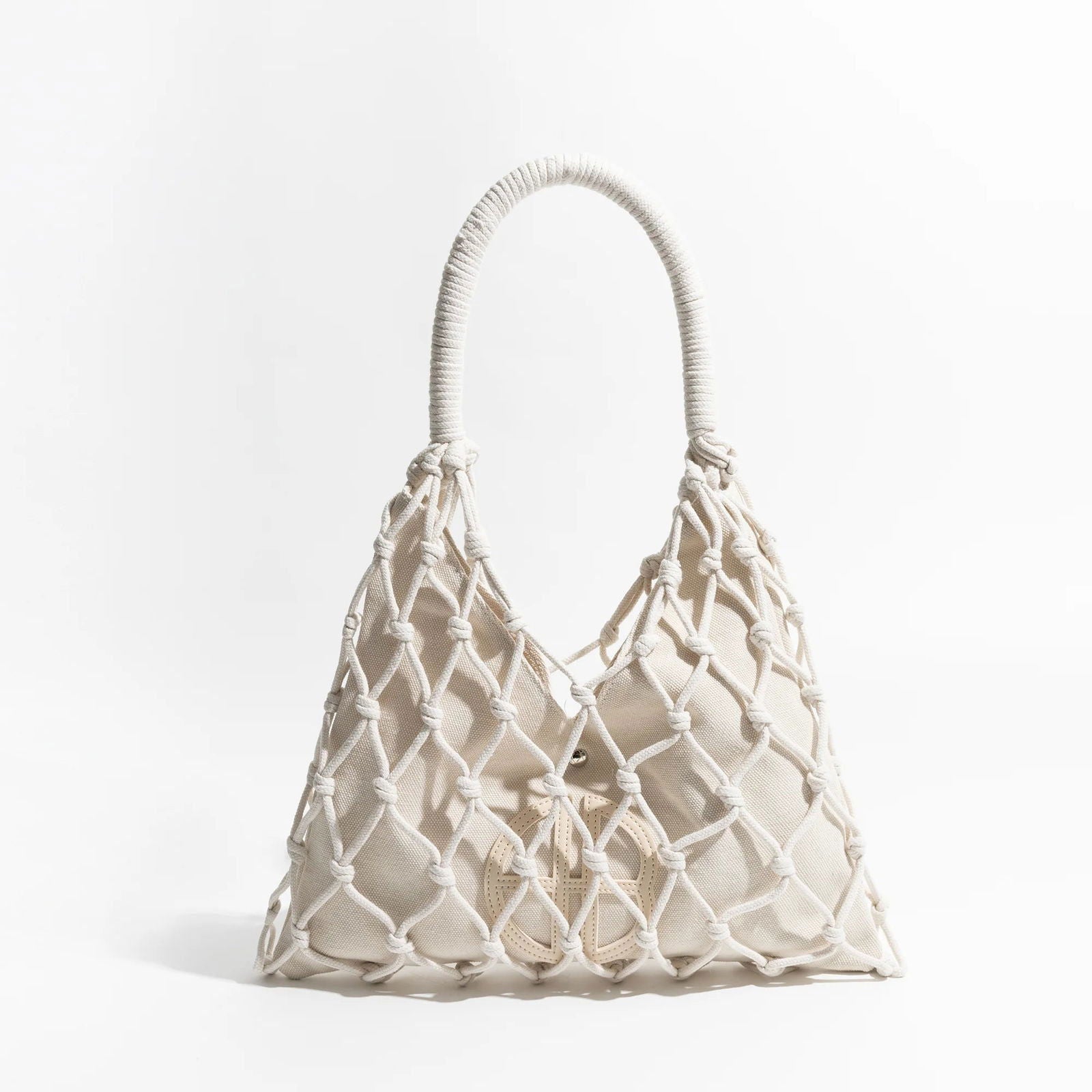 Canvas and Cotton Rope Knot Bag - Ra The Boutique