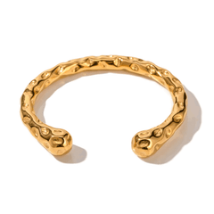 Contemporary Chunky Statement Ring and Bracelet Stainless Steel - Ra The Boutique - 