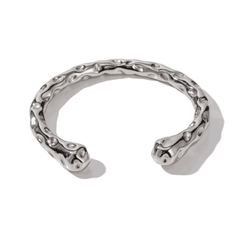 Contemporary Chunky Statement Ring and Bracelet Stainless Steel - Ra The Boutique - 