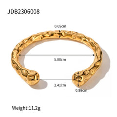 Contemporary Chunky Statement Ring and Bracelet Stainless Steel - Ra The Boutique - 