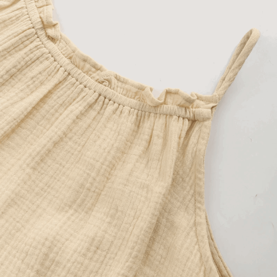 Cotton Muslin Maxi Dress - Ra The Boutique -  - #tag1# - #tag2#
