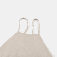 Cotton and Linen Backless Halter Mini Shift Dress - Ra The Boutique