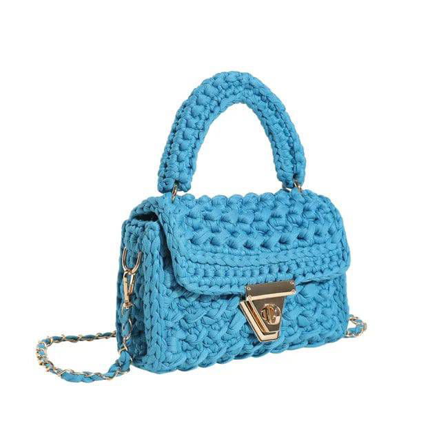 Crochet Woven Tassel Crossbody Bag - Ra The Boutique -  - #tag1# - #tag2#