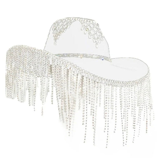 Diamante Tassel Cowboy Hat - Ra The Boutique