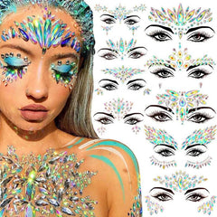 Fancy Festival Jewel Face and Body Decals - Ra The Boutique