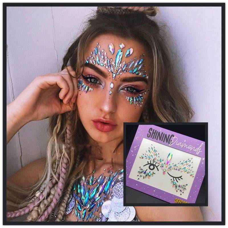 Fancy Festival Jewel Face and Body Decals - Ra The Boutique