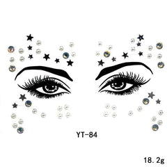 Fancy Festival Jewel Face and Body Decals - Ra The Boutique