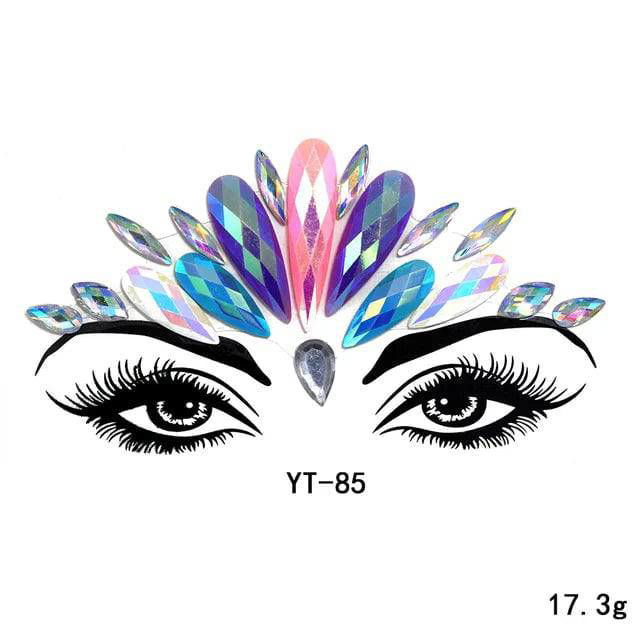 Fancy Festival Jewel Face and Body Decals - Ra The Boutique