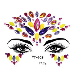 Fancy Festival Jewel Face and Body Decals - Ra The Boutique