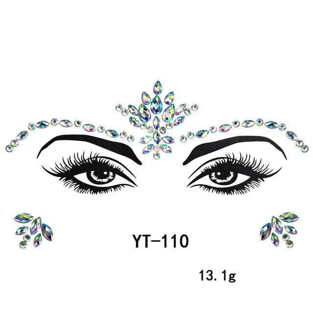 Fancy Festival Jewel Face and Body Decals - Ra The Boutique