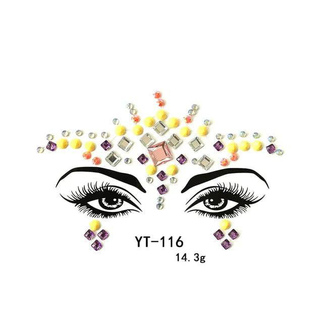 Fancy Festival Jewel Face and Body Decals - Ra The Boutique
