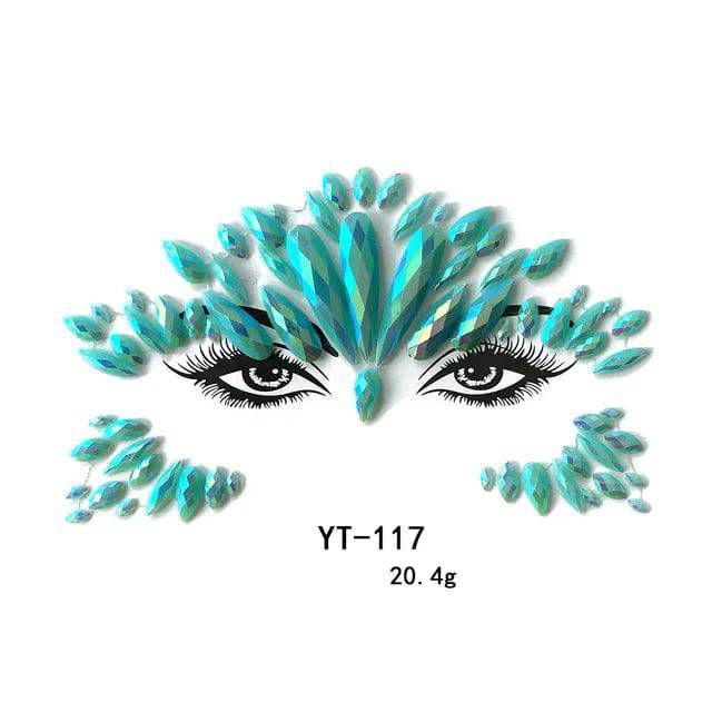 Fancy Festival Jewel Face and Body Decals - Ra The Boutique