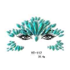 Fancy Festival Jewel Face and Body Decals - Ra The Boutique