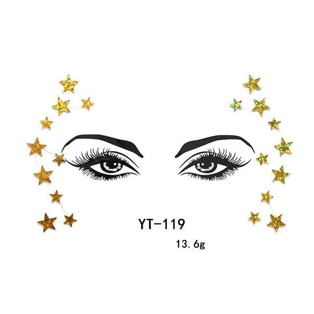 Fancy Festival Jewel Face and Body Decals - Ra The Boutique