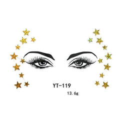 Fancy Festival Jewel Face and Body Decals - Ra The Boutique