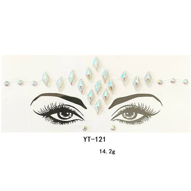 Fancy Festival Jewel Face and Body Decals - Ra The Boutique