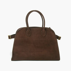 Genuine Nubuck Suede Leather Handbag - Ready for review - Ra The Boutique - 