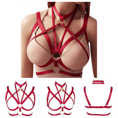 Always Strapped Festival Bra Harness Top – Adjustable Metal Hardware Harness for Bold Looks
