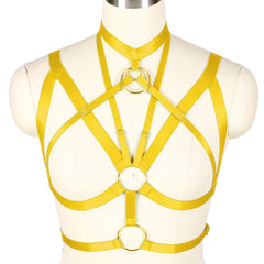 Always Strapped Festival Bra Harness Top – Adjustable Metal Hardware Harness for Bold Looks
