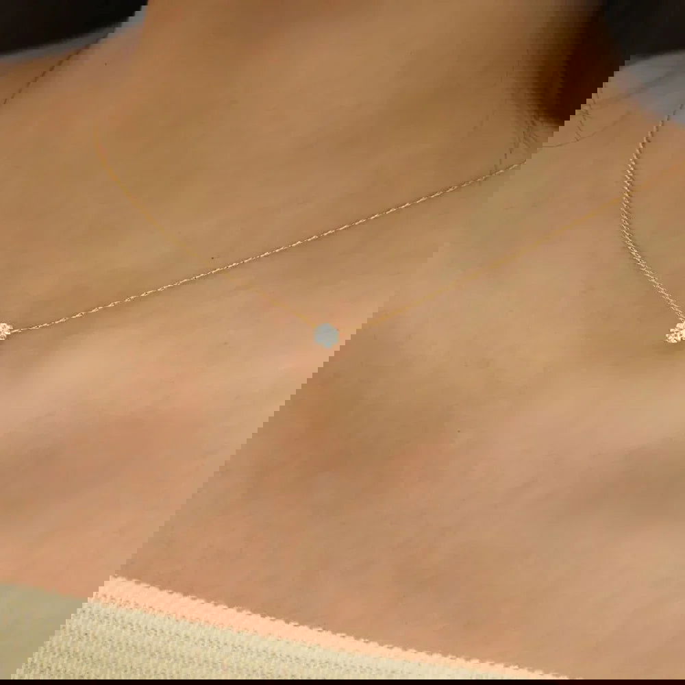 Hayseed Chain Diamante Necklace – Stainless Steel or 18k Gold Plated, Hypoallergenic - Ra The Boutique - 