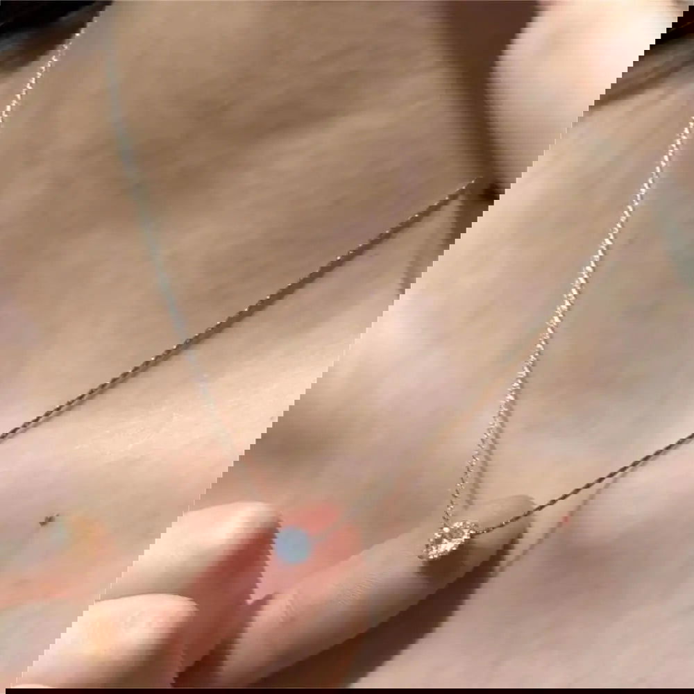 Hayseed Chain Diamante Necklace – Stainless Steel or 18k Gold Plated, Hypoallergenic - Ra The Boutique - 