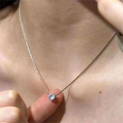 Hayseed Chain Diamante Necklace – Stainless Steel or 18k Gold Plated, Hypoallergenic - Ra The Boutique - 
