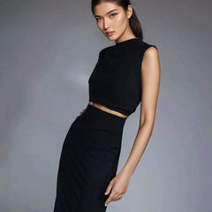 Heart Shaped Open Back Cut Out Bodycon Midi Dress - Ra The Boutique
