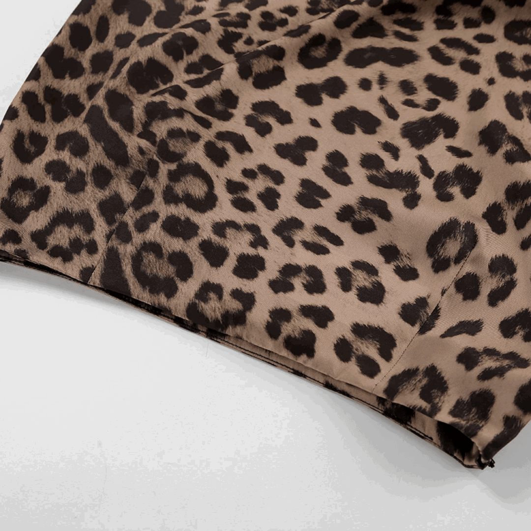 Leopard Print High Waisted Maxi Skirt - Ra The Boutique