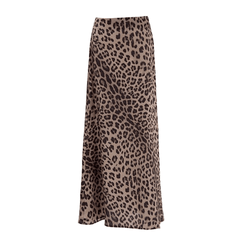 Leopard Print High Waisted Maxi Skirt - Ra The Boutique