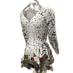 Mirror Shine Sequin Festival Mini Dress – Sparkling Party Outfit - Ra The Boutique -  - #tag1# - #tag2#