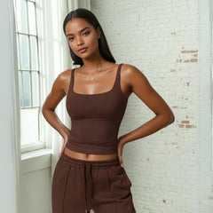 Movement Zen Crop Tank Top - redady for review logo ready - Ra The Boutique - 