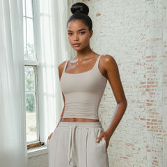 Movement Zen Crop Tank Top - redady for review logo ready - Ra The Boutique - 
