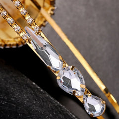 Gold & White Feather Tiara Headband – Sparkling Diamante Festival Crown for Magical Moments