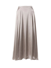 Satin Silky Midi Skirt - Ra The Boutique