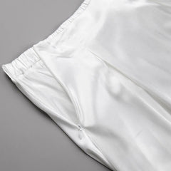 Satin Silky Midi Skirt - Ra The Boutique