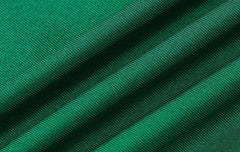 Slinky Plunging Neck Ruched Mini Dress with Matching Gloves – Midnight Black or Emerald Green - Ra The Boutique - 